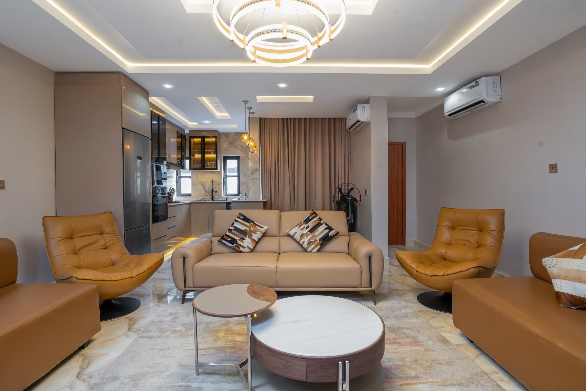 Living room at Yordson Apartments, Ikeja GRA